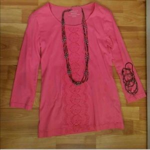 3/$25🌹 Pink Van Heusen Womens Top, Sz. XXS
